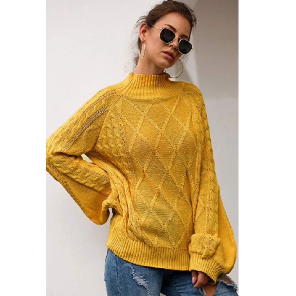 BRENDA Balloon Sleeve Knit Sweater